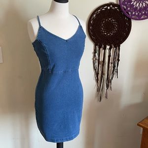 Denim Dress w/ Adjustable Straps, NWT